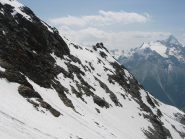 Il pendio che conduce alla selletta di quota 3200