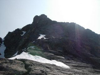 La parte finale della cresta