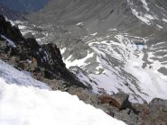 La cresta vista dalla vetta