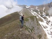 Blin studia il percorso di discesa dal Rospo