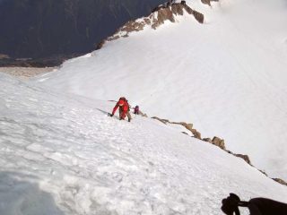pendio verso la goulotte finale