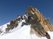 Punta Zumstein, roccette finali.