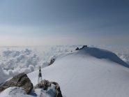Vista verso la Punta Gnifetti e la Capanna Margherita