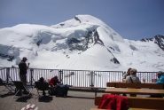 La cima vista   dall'arrivo del trenino a Mittelallalin mt. 3450