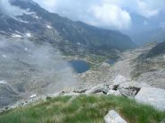 Dalla Punta della Barma l'area con la costruzione rifugio