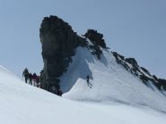 Affollamento sul Roc (4026 m. quattromila non ufficiale)
