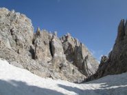 nella zona della Forcella dei Camosci