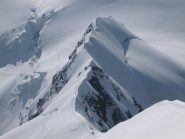 L'affilata cresta vista dall'alto