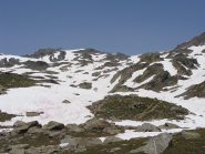 vista dal lago muandes verso il colle