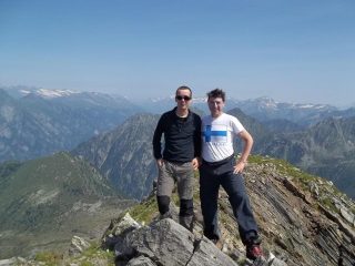Ciolly e Tapio in vetta