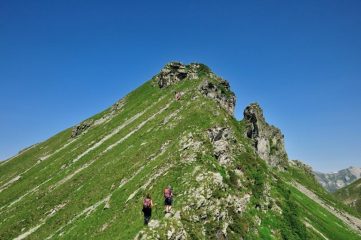 Salendo al Pizzo del Corno