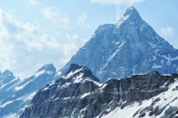 Sua Maesta il Cervino visto dal Rifugio Teodulo (13-7-2013)