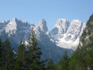 alla partenza Cristallo e Piz Popena
