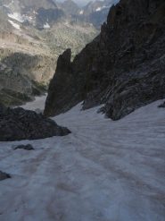 q. 2600 circa, il canale si divide, ramo sx senza interruzioni