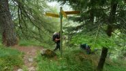 al bivio a quota 1670m
