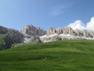 veduta sul Sass Pordoi