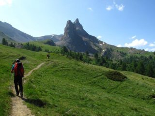 Pointe de la Selle e alla sinistra il nostro colle