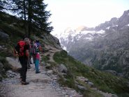 salendo verso il rifugio