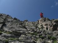 le roccette prima della cresta di vetta