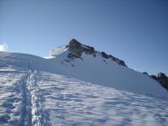 la spalla e le rocce finali