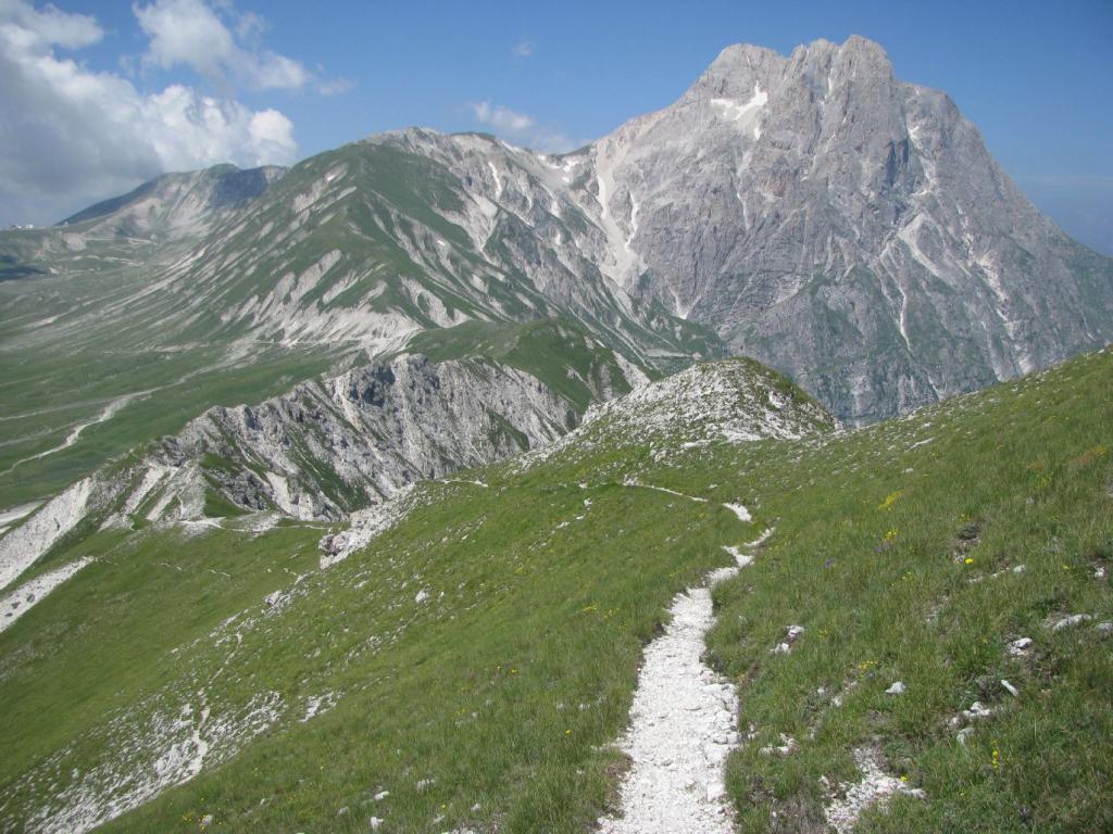 In discesa sul Sentiero del centenario