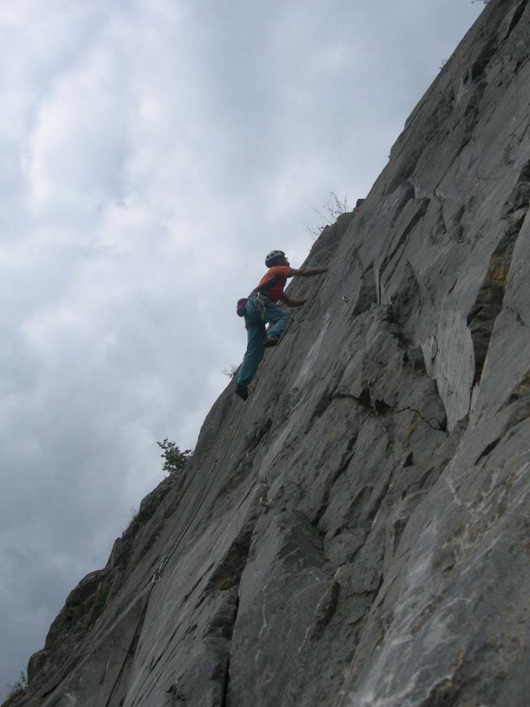 Falaise de Poingt Ravier - Secteur via ferrata