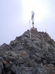 inizia la discesa sulla ferrata...