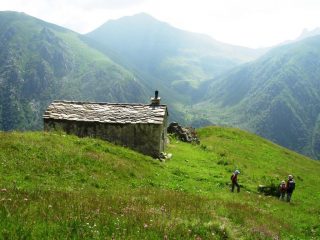 Rif. Comino - sullo sfondo la sagoma del Mondolè