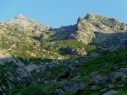 a sx della cresta il vallone di Ciaval