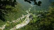 il fondovalle dal sentiero delle guardie
