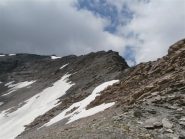 la cresta verso il Malacosta