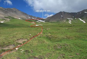 l'ultima parte del vallone verso il Colle Autaret