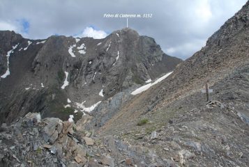 la nostra meta vista dal Colle Autaret