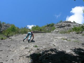 La Chapelle: arrampicata su placca