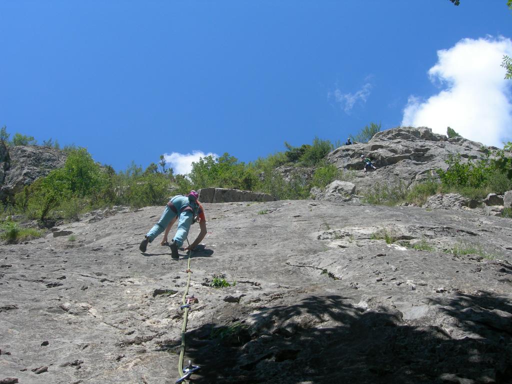 La Chapelle: arrampicata su placca