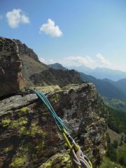 Sosta sulla grande cengia