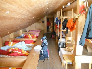 una camerata del rifugio