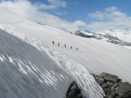 il tratto tra Lötschenlücke e rifugio