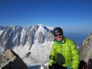 la Verte e l'Aiguille du Jardin dalla cima