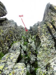 canalino verso la cresta 