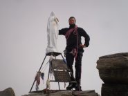 Loris in cima al gran paradiso 4061m