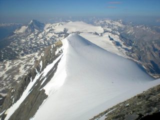 Dalla vetta la Punta Mathews 