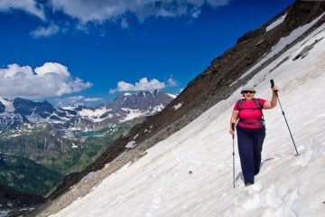 Piccolo nevaio poco sotto il Colle della Terra