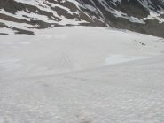 discesa nel canalino