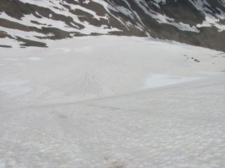 discesa nel canalino