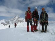 i miei compagni di cordata: Stefania e Davide