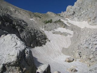 In alto, la Sella dei due Corni