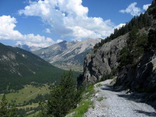Valle Clarée dalla strada che porta a Plampinet.
