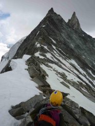 la lunga cresta N appena scesa
