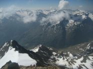 panorama parziale dalla vetta in direzione sud, verso il rifugio e Vent (che però non si vedono)